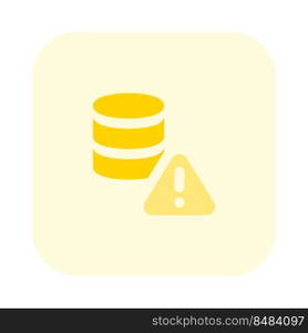 Error warning notification on a secure database network