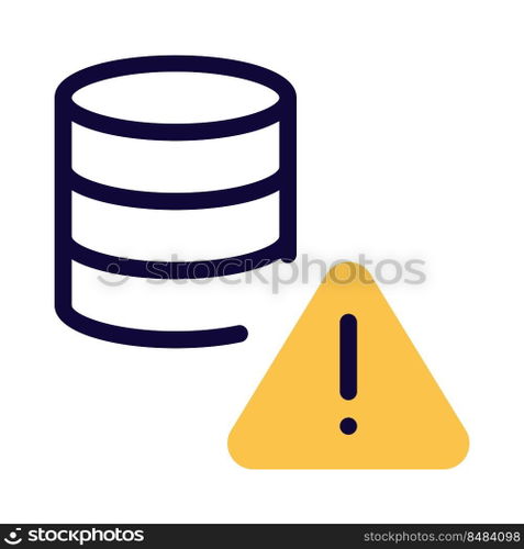 Error warning notification on a secure database network