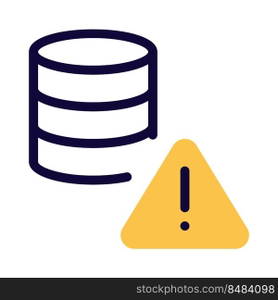 Error warning notification on a secure database network