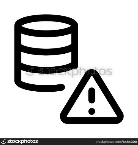 Error warning notification on a secure database network