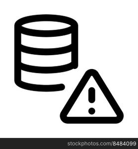 Error warning notification on a secure database network