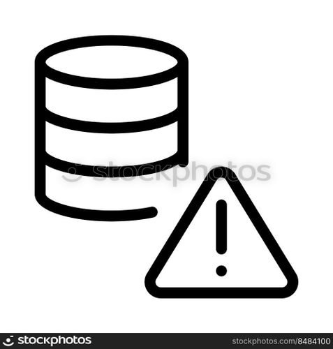 Error warning notification on a secure database network
