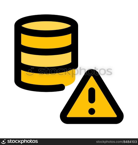 Error warning notification on a secure database network