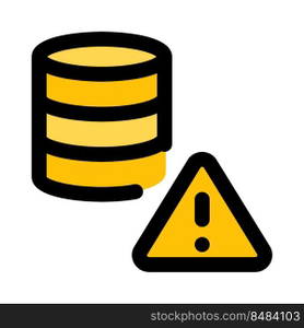 Error warning notification on a secure database network