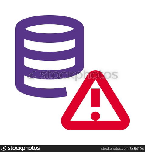 Error warning notification on a secure database network