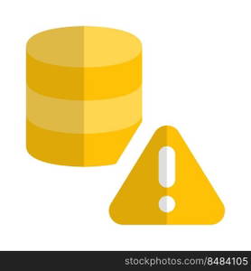 Error warning notification on a secure database network