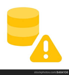 Error warning notification on a secure database network