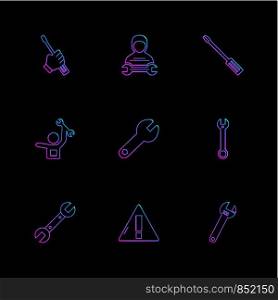 error , wrench , screw driver , hardware , tools , constructions , labour , icon, vector, design, flat, collection, style, creative, icons , wrench , work ,