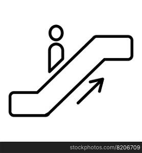 Escalator icon vector design template