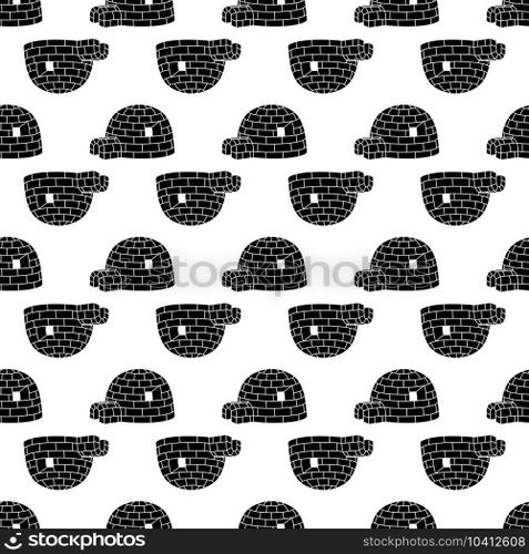 Eskimo igloo pattern seamless background texture repeat wallpaper geometric vector. Eskimo igloo pattern seamless vector