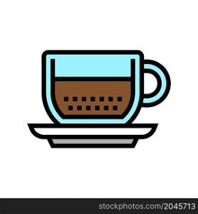 espresso coffee color icon vector. espresso coffee sign. isolated symbol illustration. espresso coffee color icon vector illustration