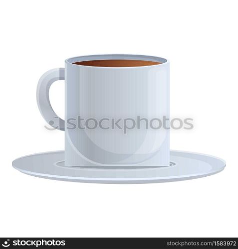 Espresso coffee cup icon. Cartoon of espresso coffee cup vector icon for web design isolated on white background. Espresso coffee cup icon, cartoon style