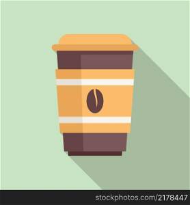 Espresso coffee cup icon flat vector. Restaurant cafe. Hot drink. Espresso coffee cup icon flat vector. Restaurant cafe