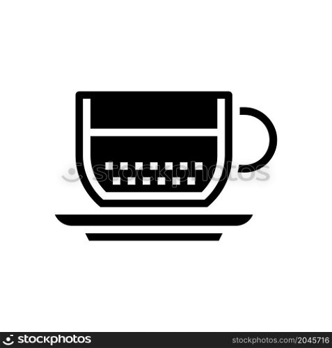 espresso coffee glyph icon vector. espresso coffee sign. isolated contour symbol black illustration. espresso coffee glyph icon vector illustration