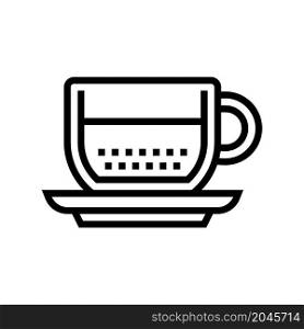 espresso coffee line icon vector. espresso coffee sign. isolated contour symbol black illustration. espresso coffee line icon vector illustration