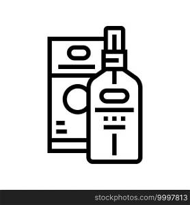 essential oil line icon vector. essential oil sign. isolated contour symbol black illustration. essential oil line icon vector illustration
