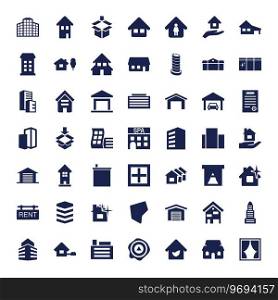 Estate icons Royalty Free Vector Image