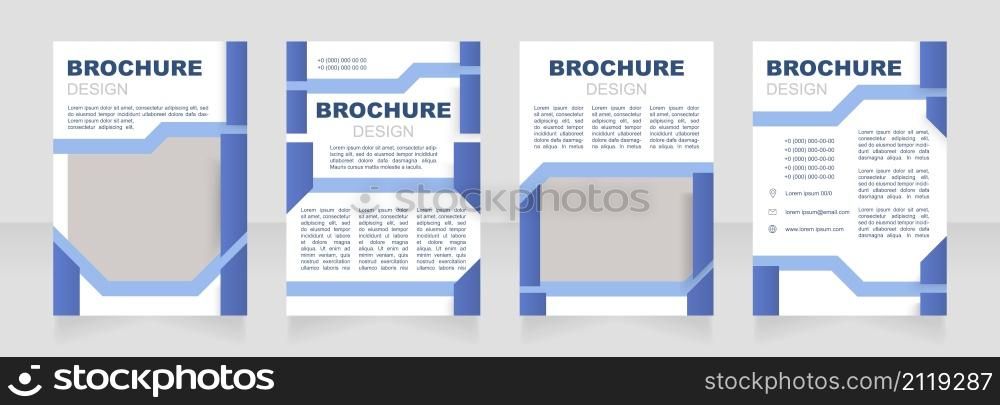 Estimating profit on new construction blank brochure design. Template set with copy space for text. Premade corporate reports collection. Editable 4 paper pages. Arial Black, Regular fonts used. Estimating profit on new construction blank brochure design