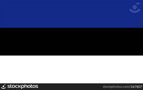 Estonia flag image for any design in simple style. Estonia flag image