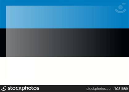 Estonia flag, official colors and proportion correctly. National Estonia flag. Flat