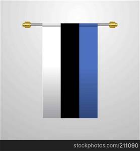 Estonia hanging Flag