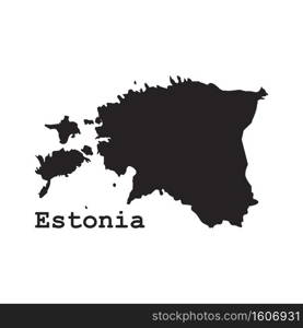 Estonia map icon vector illustration symbol design