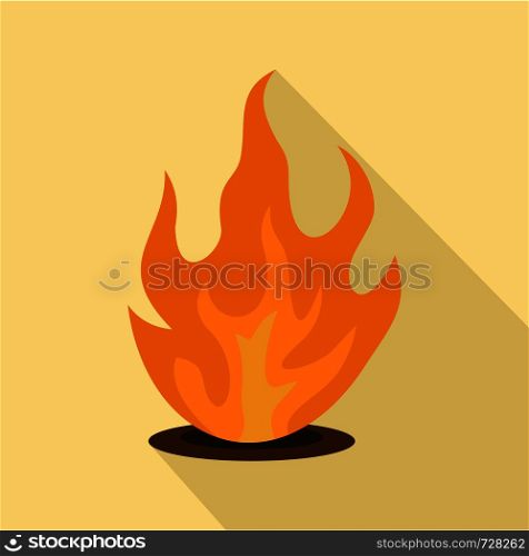 Eternal fire icon. Flat illustration of eternal fire vector icon for web design. Eternal fire icon, flat style