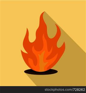 Eternal fire icon. Flat illustration of eternal fire vector icon for web design. Eternal fire icon, flat style