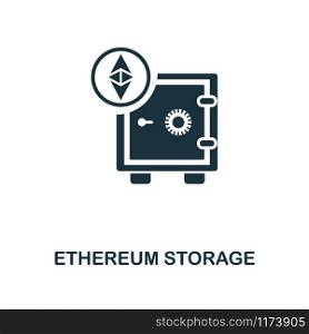 Ethereum Storage icon. Monochrome style design from crypto currency collection. UI. Pixel perfect simple pictogram ethereum storage icon. Web design, apps, software, print usage. Ethereum Storage icon. Monochrome style design from crypto currency icon collection. UI. Pixel perfect simple pictogram ethereum storage icon. Web design, apps, software, print usage.