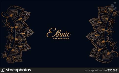 ethic indian style floral decorative background