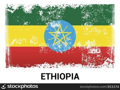 Ethiopia flag design vector