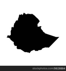 Ethiopia map icon illustration template design