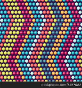 Ethnic african beads abstract color seamless pattern.
