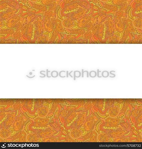 Ethnic background with space for text. Vector illustration.