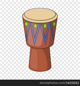 Ethnic drum icon. Cartoon illustration of ethnic drum vector icon for web. Ethnic drum icon, cartoon style