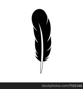 Ethnic feather icon. Simple illustration of ethnic feather vector icon for web design isolated on white background. Ethnic feather icon, simple style