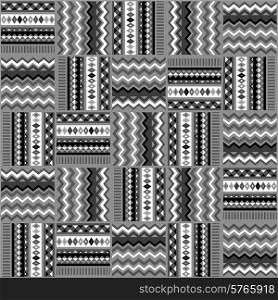 Ethnic ornament abstract geometric seamless fabric pattern.