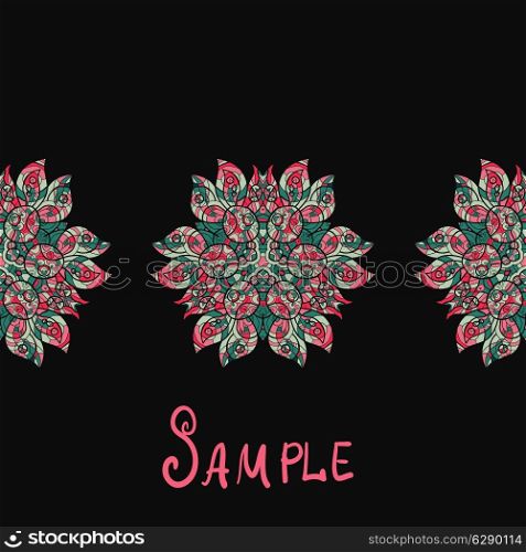 Ethnic paisley ornament Abstract background with mandala element.