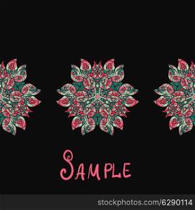 Ethnic paisley ornament Abstract background with mandala element.