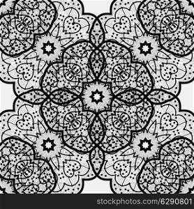 ethnic seamless pattern. Indian ornament, flora pattern, mandala. range, circle, round, disk. abstract seamless pattern