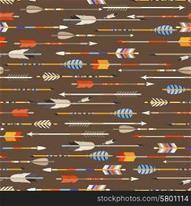 Ethnic seamless pattern with indian arrows in native style. Ethnic seamless pattern with indian arrows in native style.