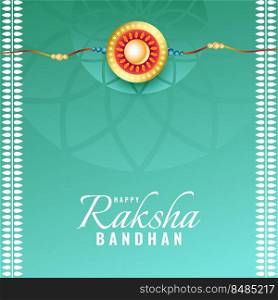 ethnic style happy raksha bandhan wishes card background 
