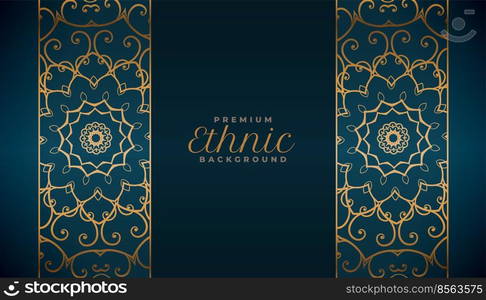 ethnic style mandala pattern premium background design