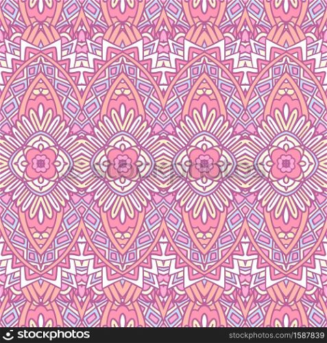 Ethnic tribal festive pattern for fabric. Abstract Doodle style seamless pattern ornamental. Indian design. Abstract Tribal vintage indian textile ethnic seamless pattern ornamental. Vector floral folk art background