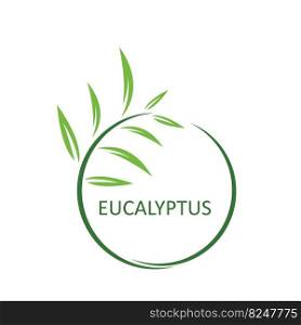 eucalyptus leaf vector element design template web