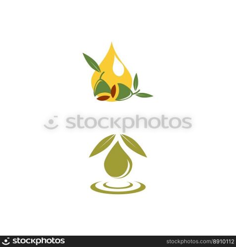 Eucalyptus leaves logo vector template design illustration