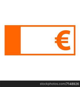 Euro and banknote