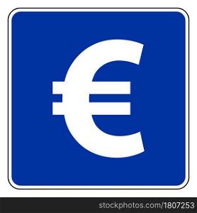 Euro and road sign