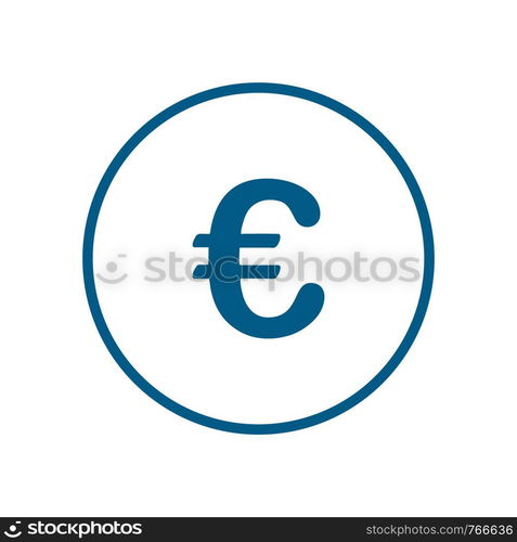 Euro Business finance logo icon template