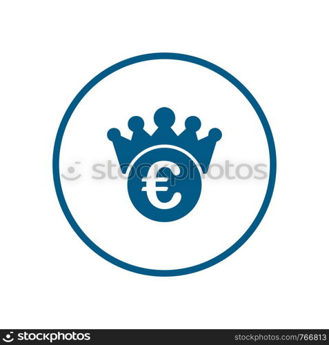 Euro Business finance logo icon template